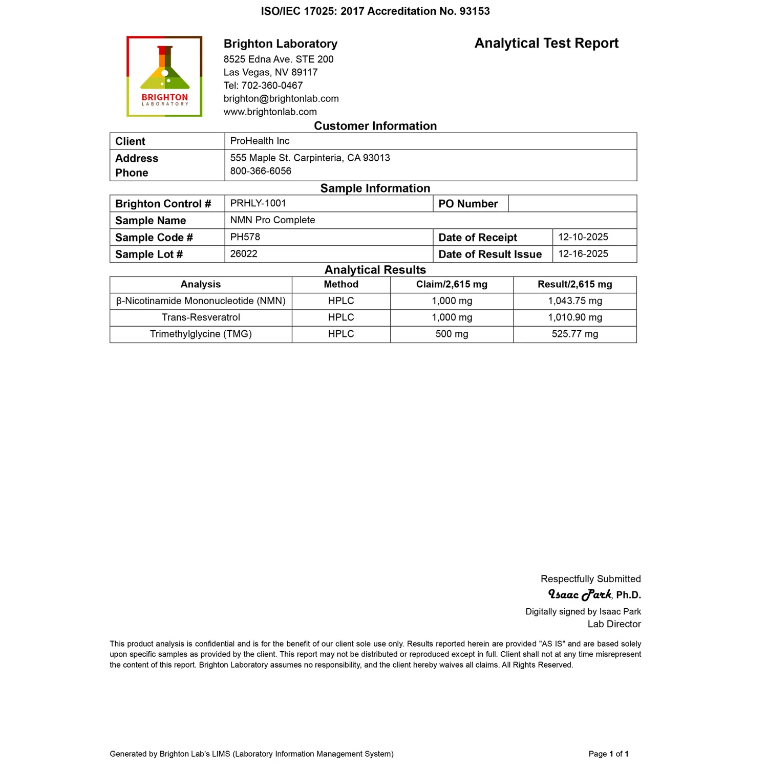 NMN Pro™ Complete - Uthever® NMN, Trans-Resveratrol, TMG - 75 grams - Image 3