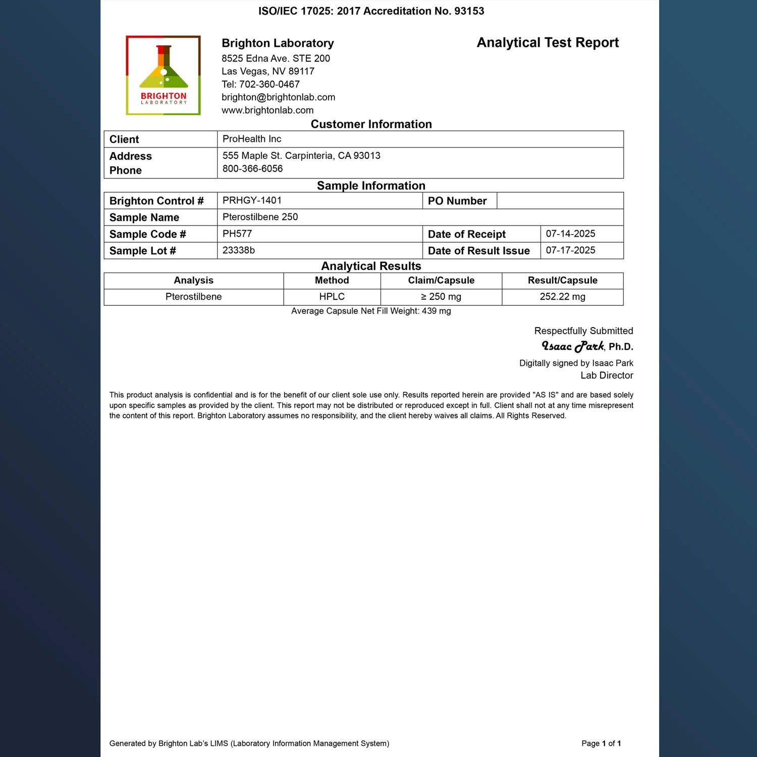 Pterostilbene Pro 250 - 250 mg, 60 capsules - Image 3
