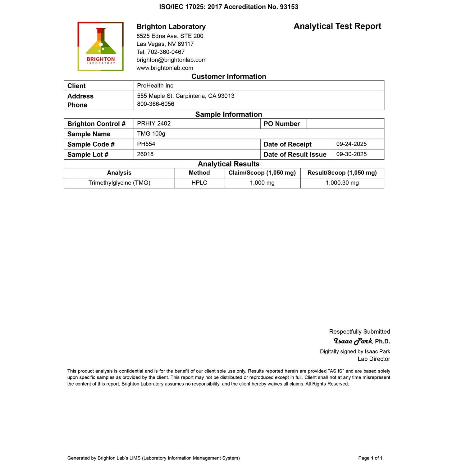 TMG Pro Powder - 100 grams - Image 3
